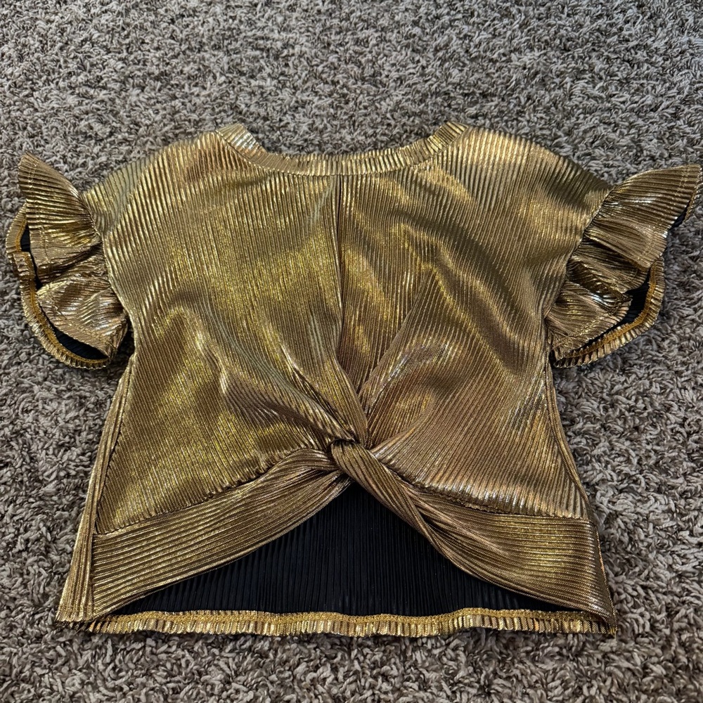 Gold Metallic Women's Top log